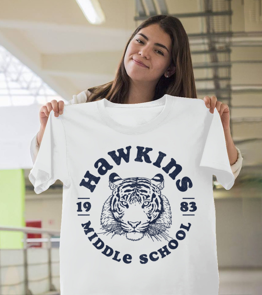 Hawkins Middle School 1983 Tiger T-Shirt