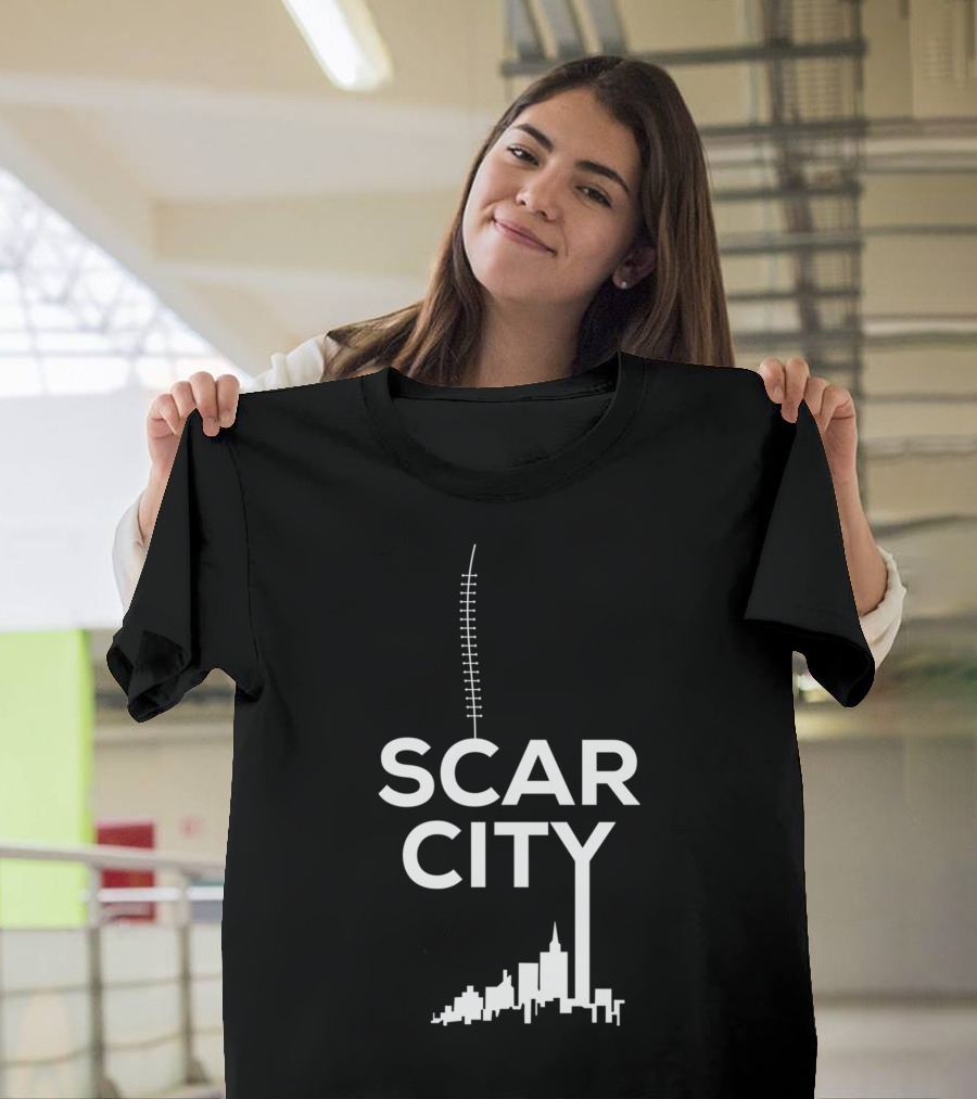 Scarcity Stitched Skyline Cityscape T-Shirt