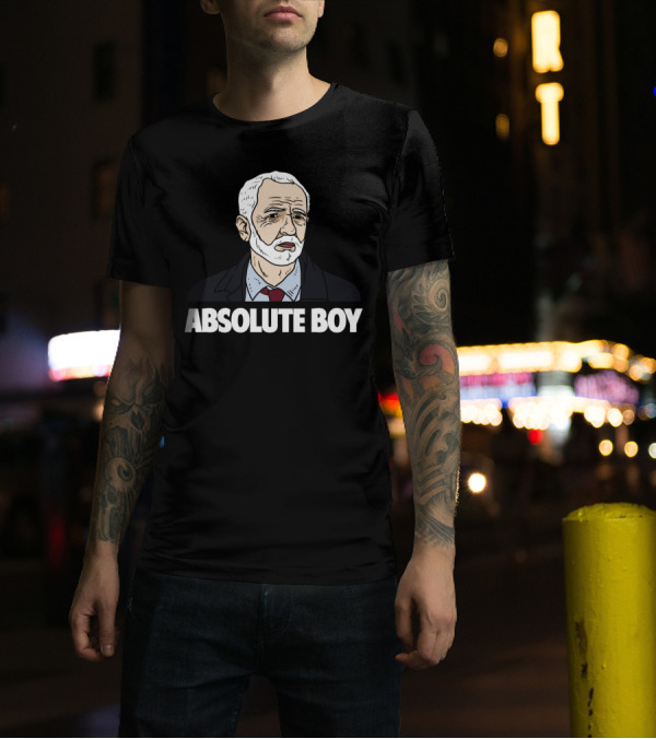 Jeremy Corbyn Absolute Boy Drawing With Suit And Red Tie T-Shirt