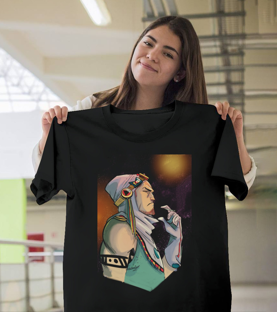 Scifi Man Cosmic Adventure Visionary Character T-Shirt