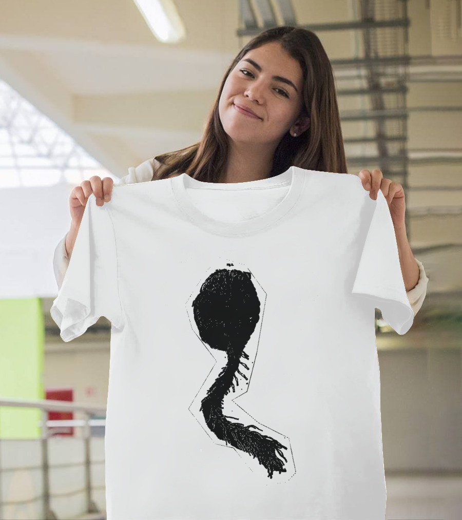Brain Anatomy Silhouette with Neural Pathways T-Shirt