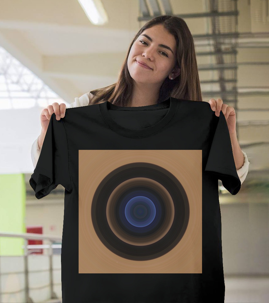 Circle Art Night Beach Rings T-Shirt