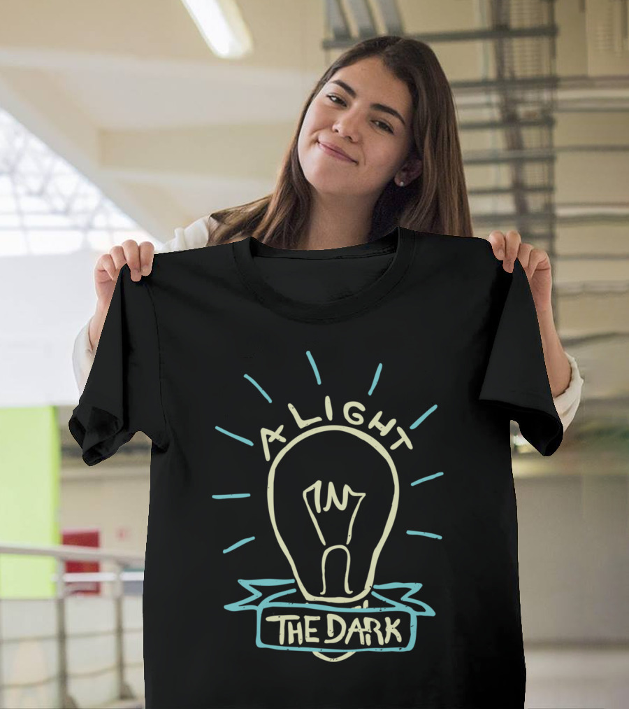 A Light In The Dark Lightbulb T-Shirt