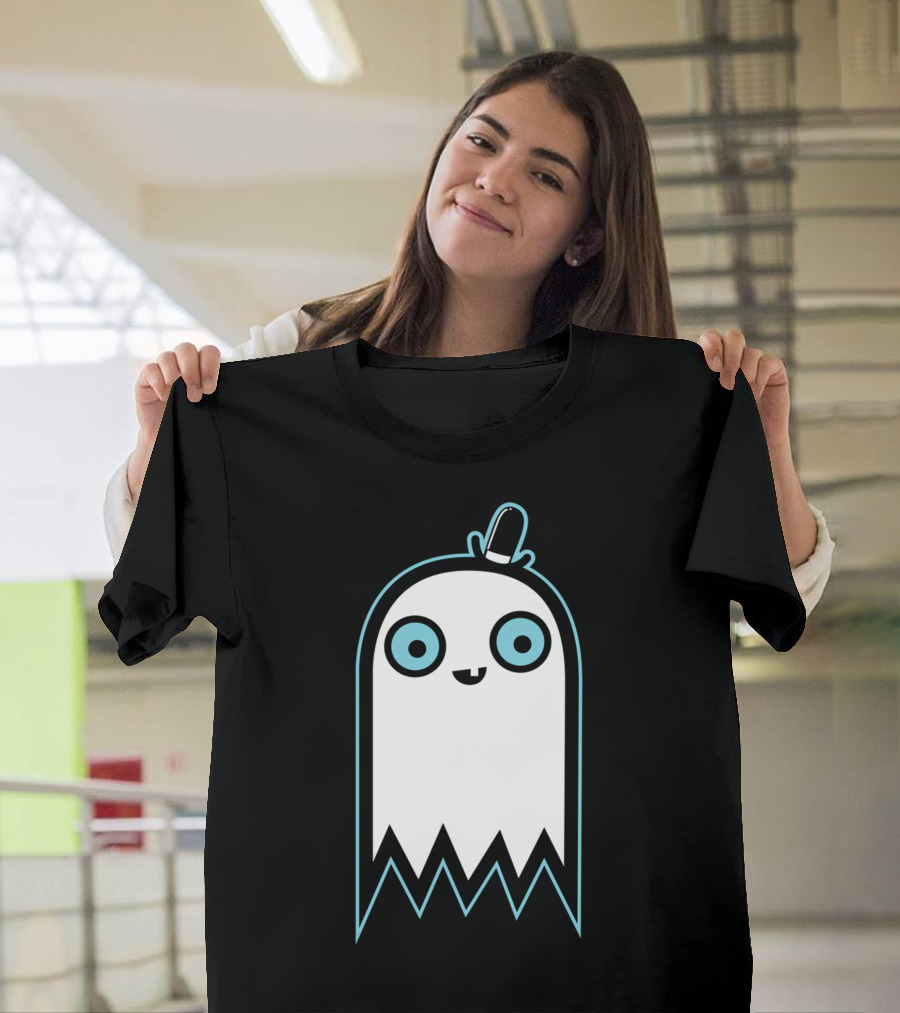 Ghostlie Cute Cartoon Ghost with Hat T-Shirt