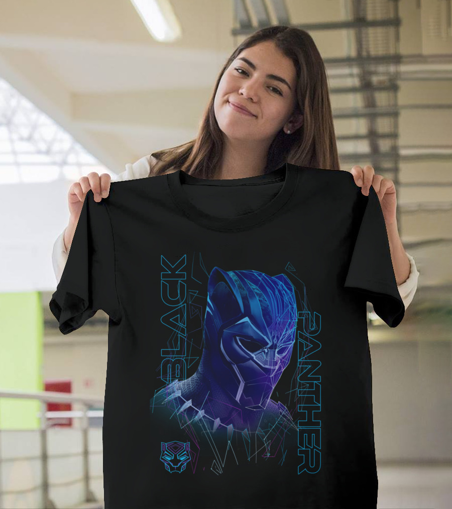 Black Panther Digital Mask T-Shirt