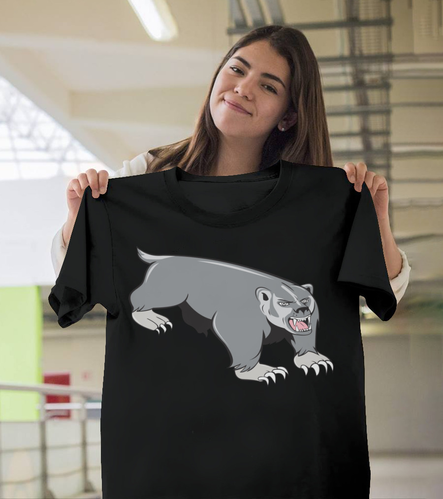 Badger Pouncing Cartoon T-Shirt