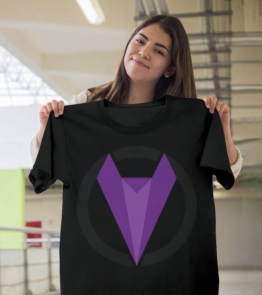 Foxholer Purple Geometric Fox Emblem T-Shirt