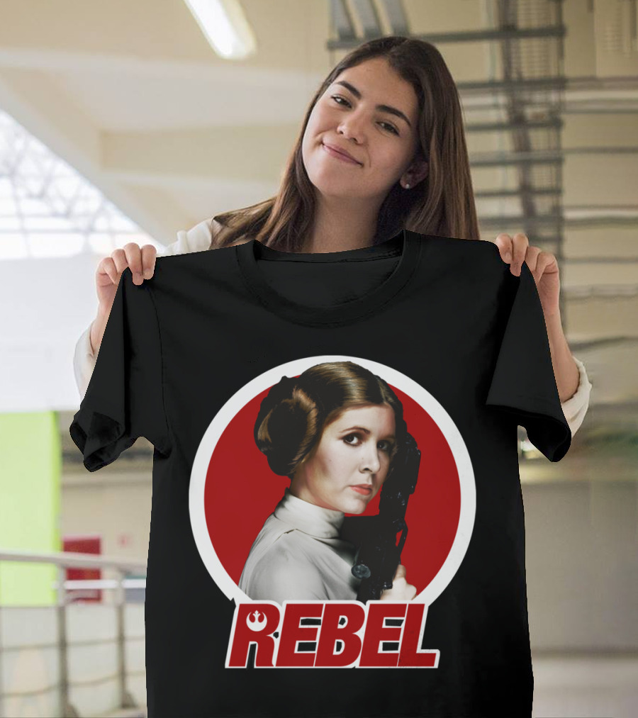 Leia Rebel Icon Circle with Blaster T-Shirt