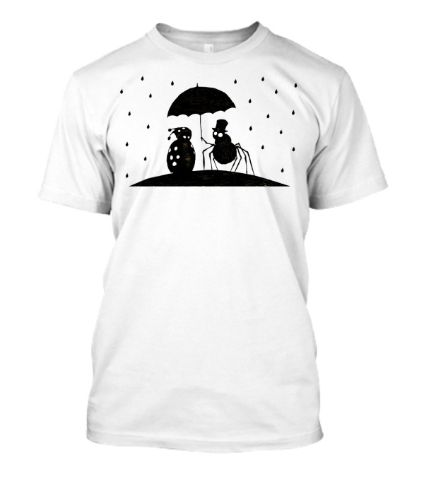 Bugs In The Rain With Umbrella And Top Hat T-Shirt