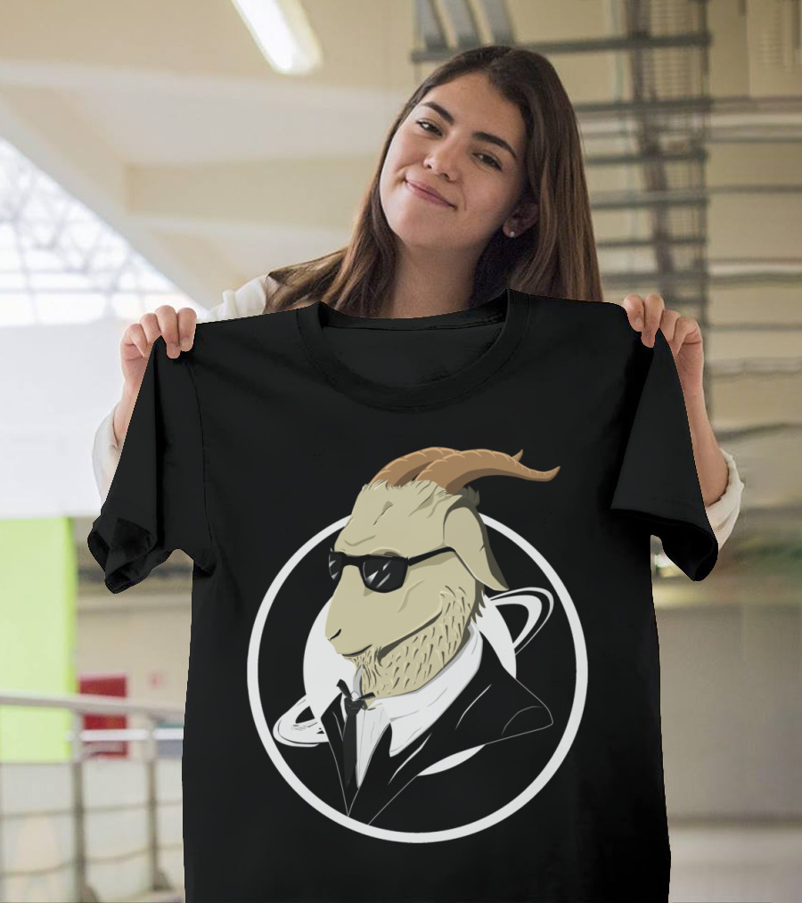 Men in Black Goat Suit Saturn T-Shirt
