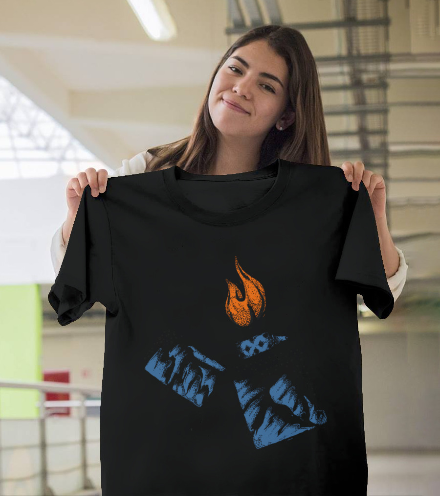 Light Up Your Life Mountains Flame Lighter T-Shirt