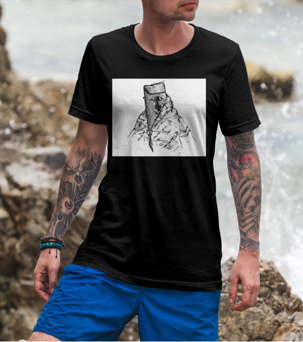 Office Command Plague Doctor Sketch T-Shirt