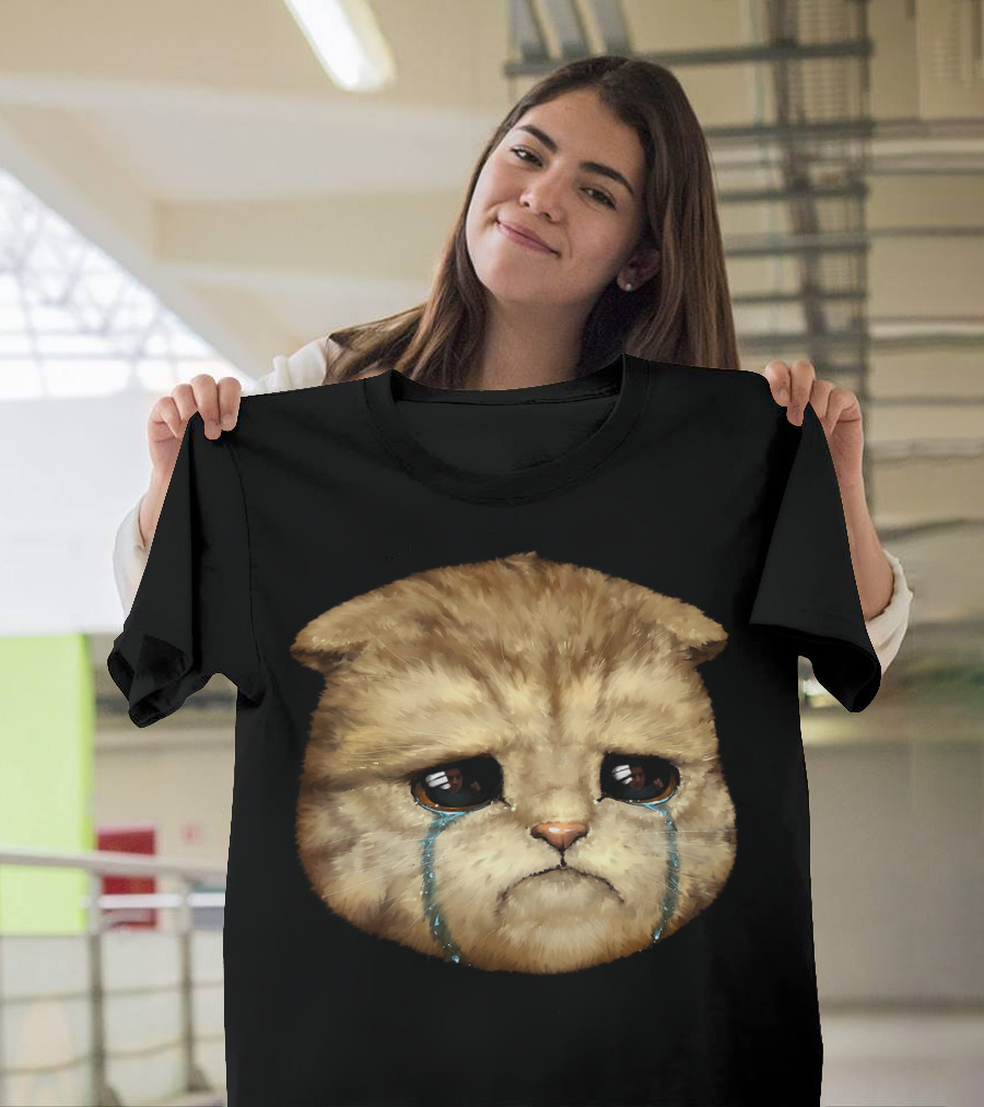 LirikThump Crying Cat Meme T-Shirt