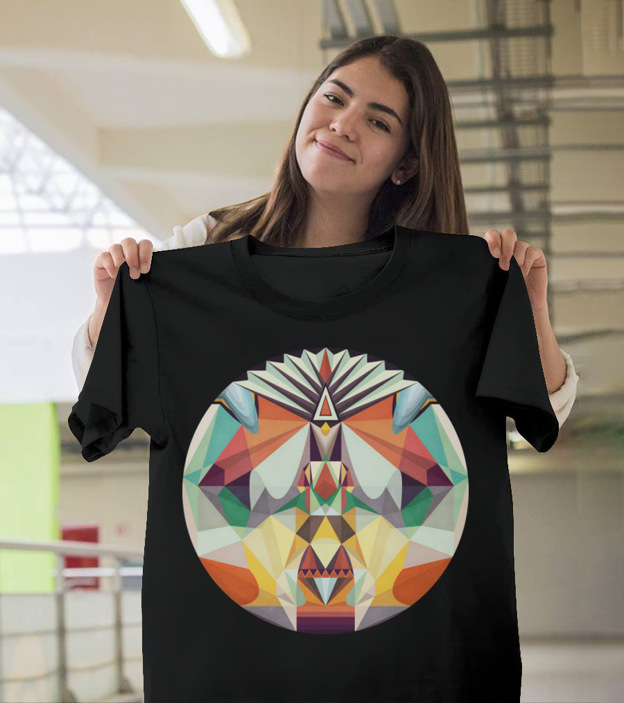 Going Somewhere Geometric Abstract Kaleidoscope T-Shirt