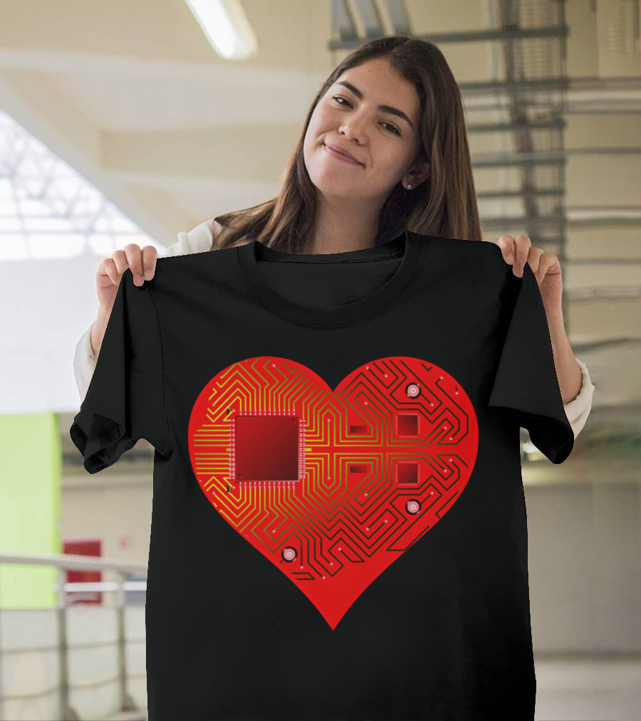 AI Heart Circuit T-Shirt
