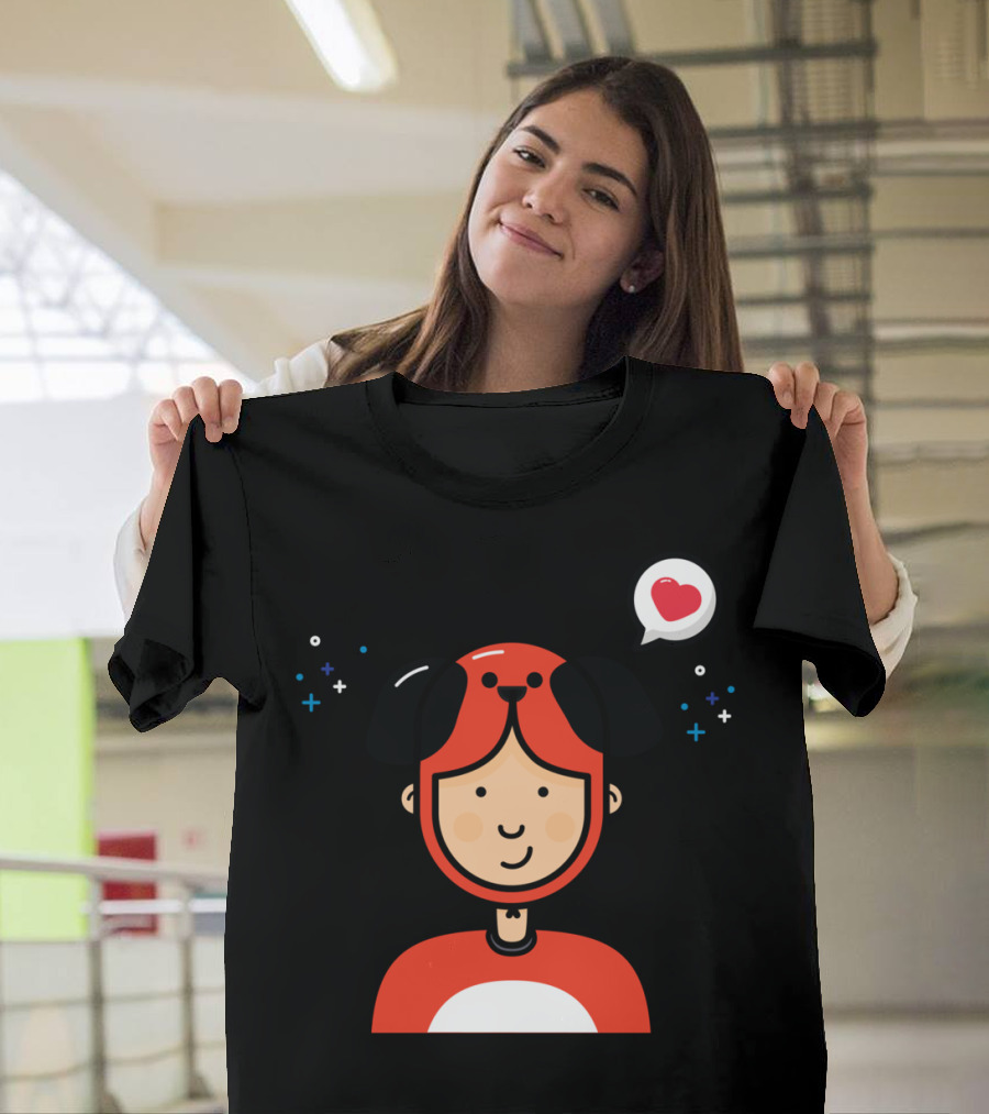 Dog Love Heart Speech Bubble T-Shirt