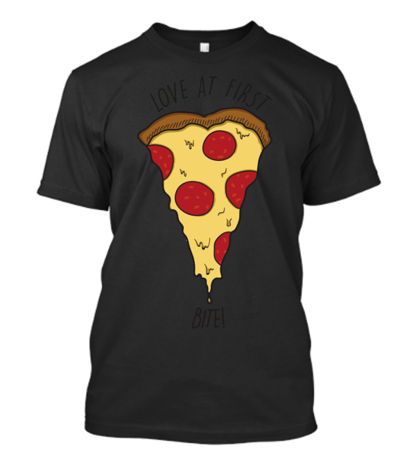 Love At First Bite Pizza Slice T-Shirt