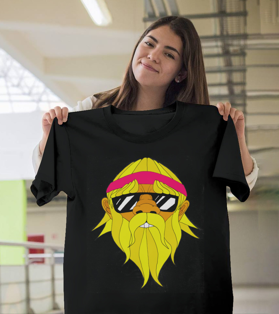 Beard Man Sunglasses Headband T-Shirt