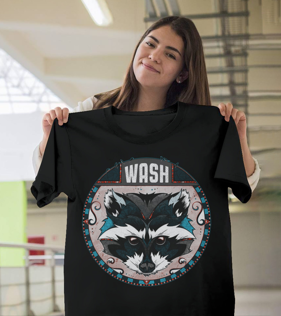 Wash Raccoon Mandala T-Shirt