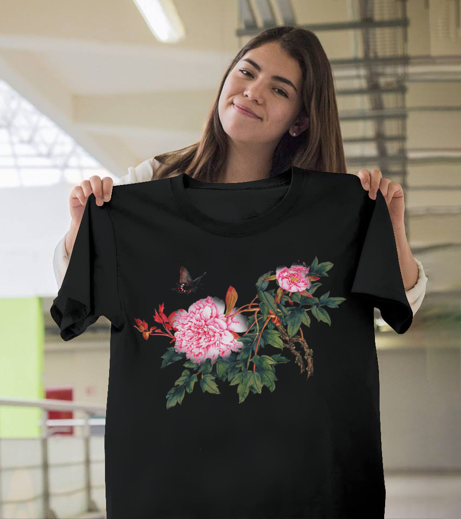 Butterflies and Blossoms Flourish in Harmony T-Shirt