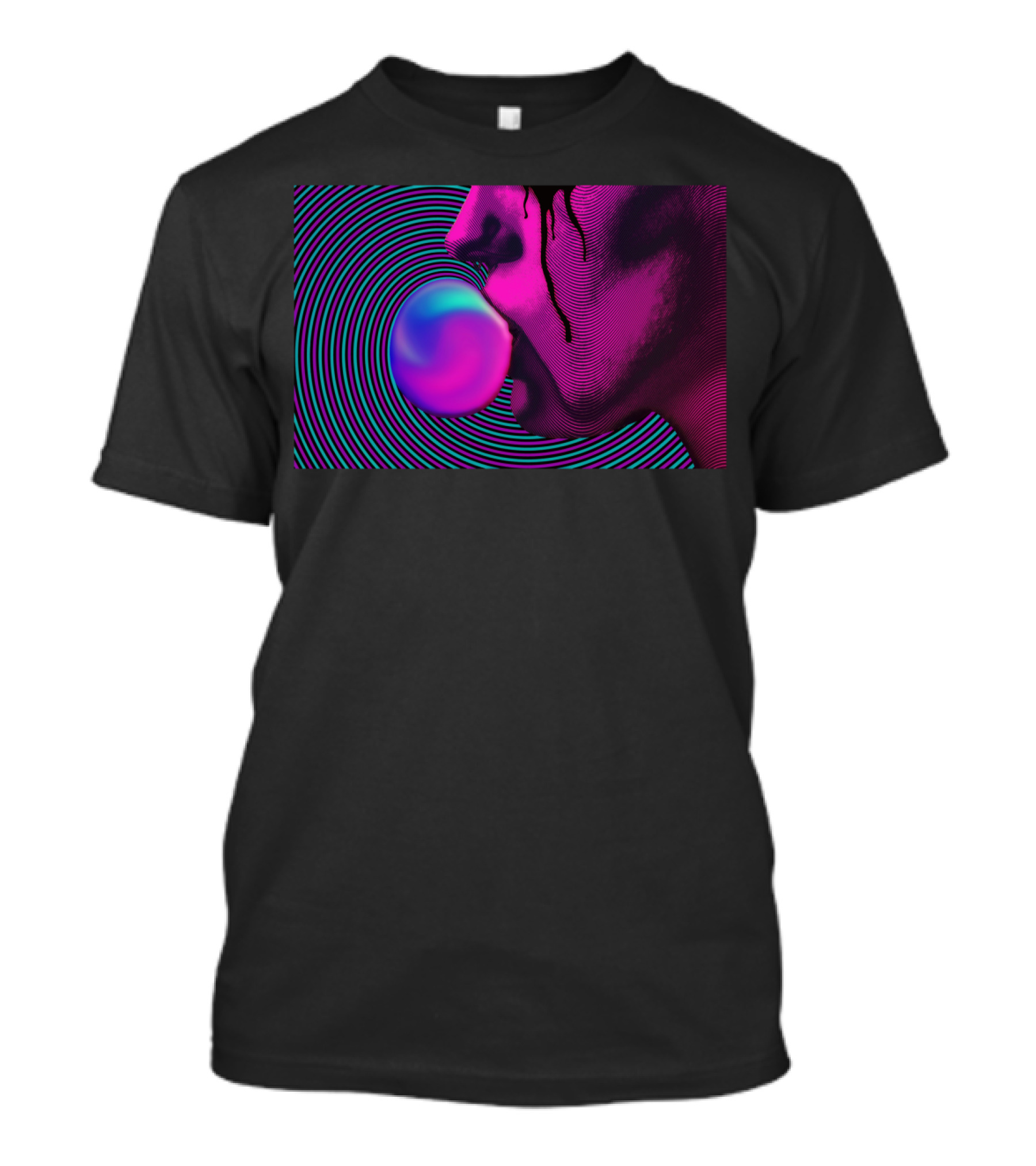 IMP Retro Psychedelic Bubble Gum Drip T-Shirt