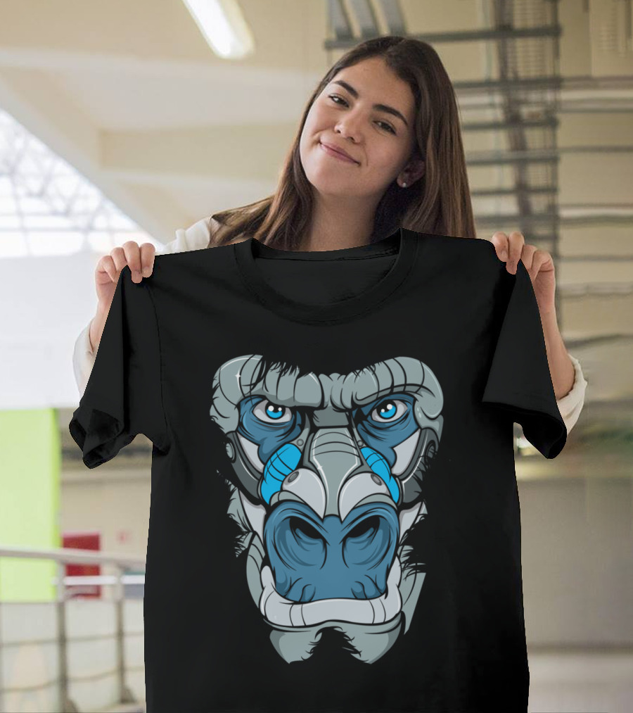 We Are The Future Cybernetic Gorilla Face T-Shirt