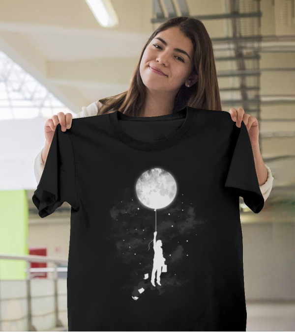 Goodnight And Goodbye Moon Balloon Journey T-Shirt