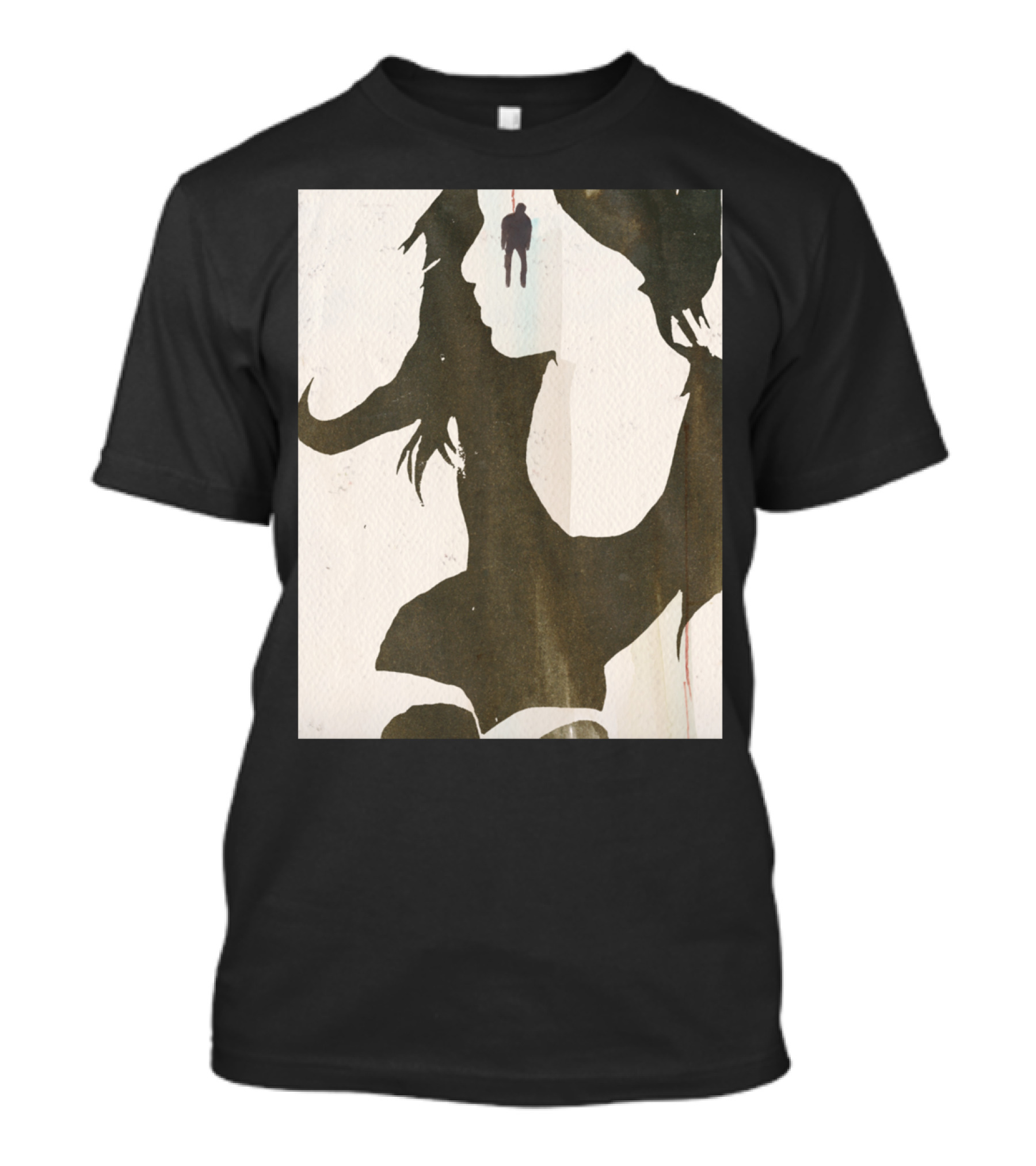 In Her Sights Shadow Silhouette With Figure T-Shirt