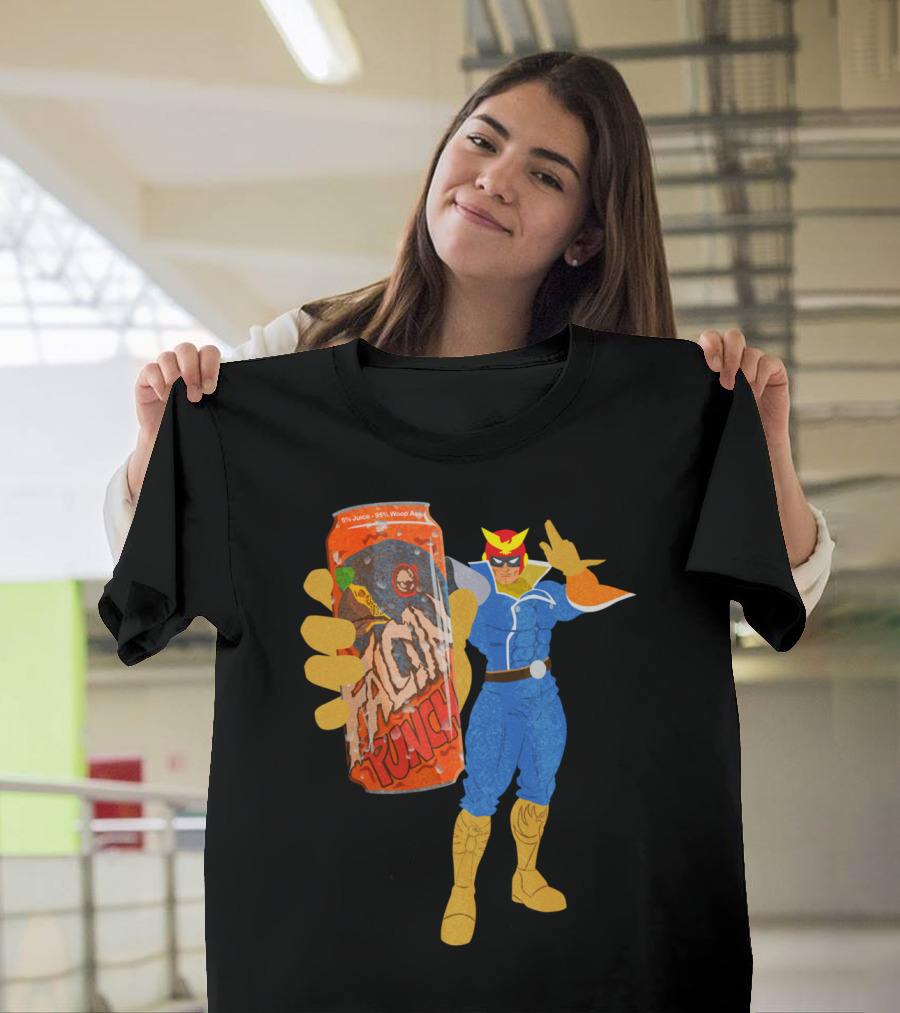 Falcon Punch Captain with Orange Can 5% Juice 95% Woop Ass T-Shirt