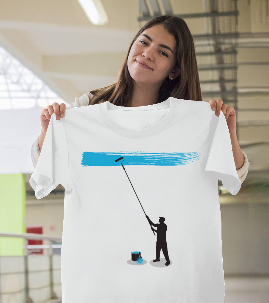 Paint It Blue Roller Brush T-Shirt