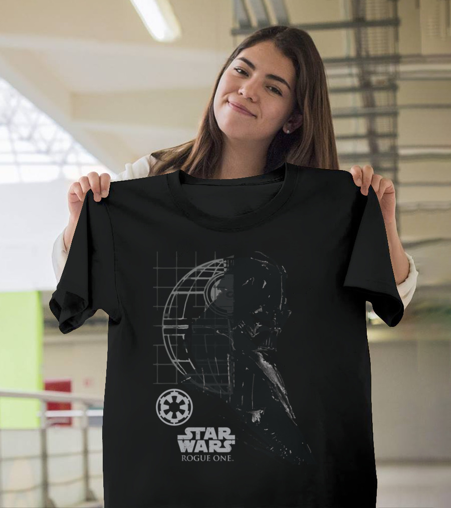 Star Wars Rogue One Darth Vader and Death Star T-Shirt