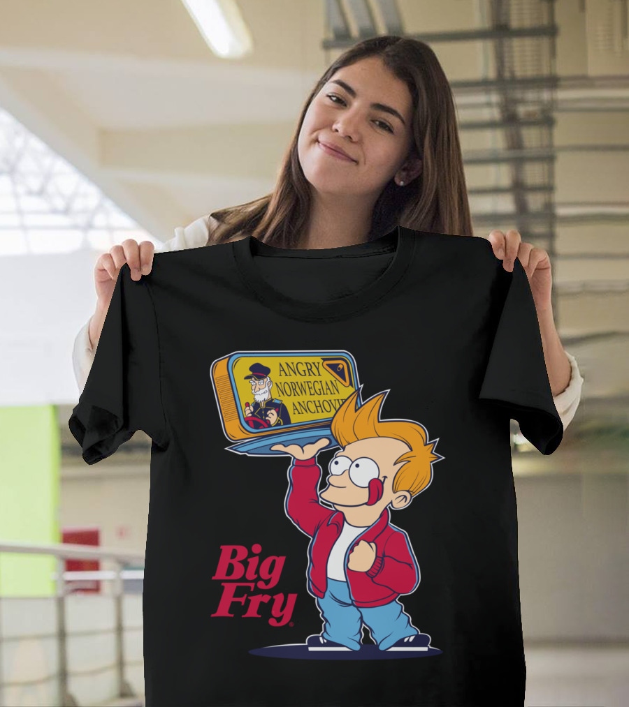 Big Fry Angry Norwegian Anchovy T-Shirt