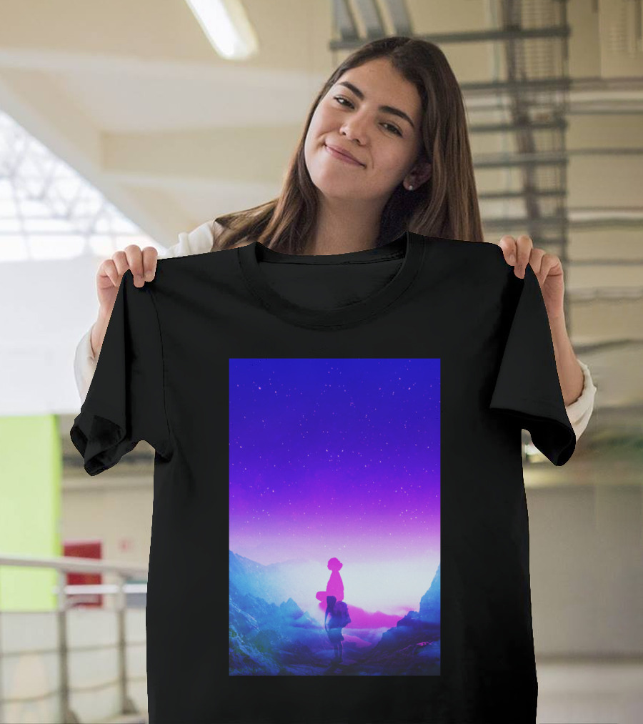 Wonder Never Cease Galaxy Stargazing Bliss T-Shirt