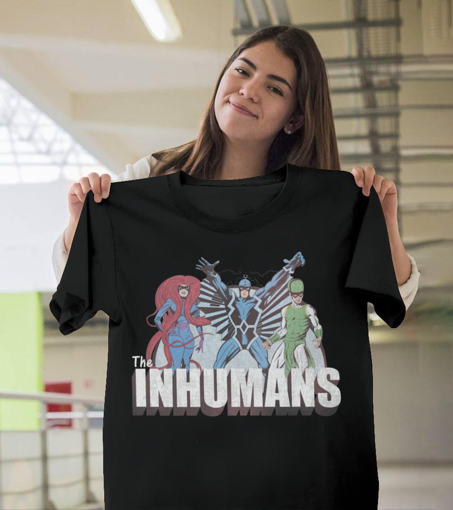 The Inhumans Superhero Trio Comic T-Shirt