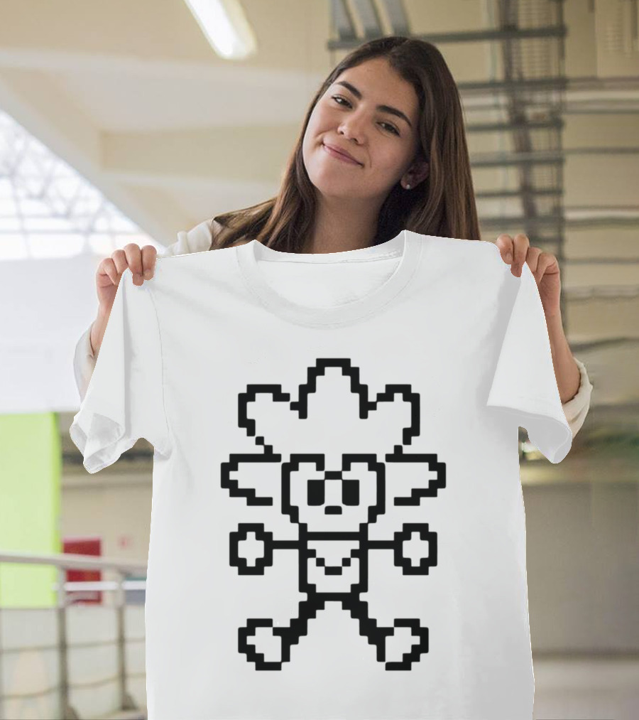 Pixel Cowboy Cardboard Sliver T-Shirt