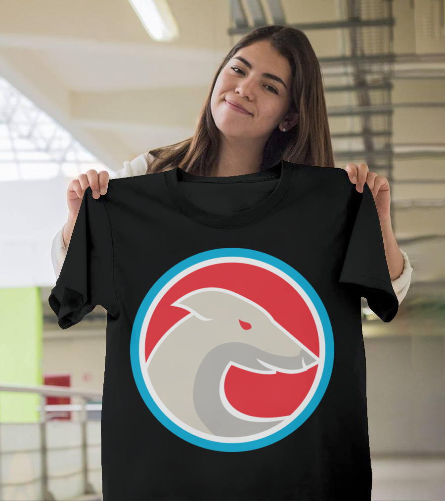 Greyhound Dog Head Side Circle Retro T-Shirt