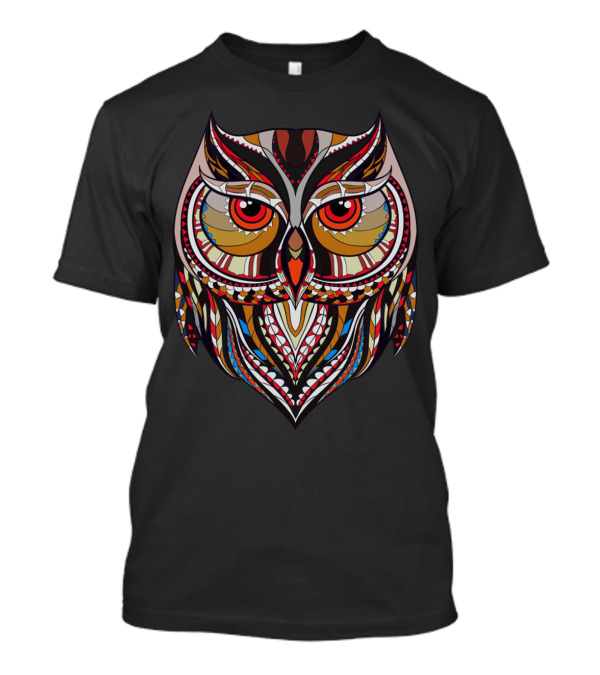 Dream Er Owl Art Multicolor T-Shirt