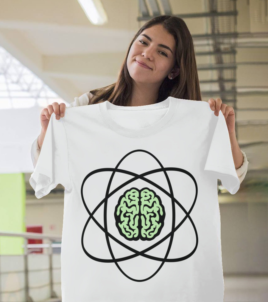 Atomic Nucleus Brain T-Shirt