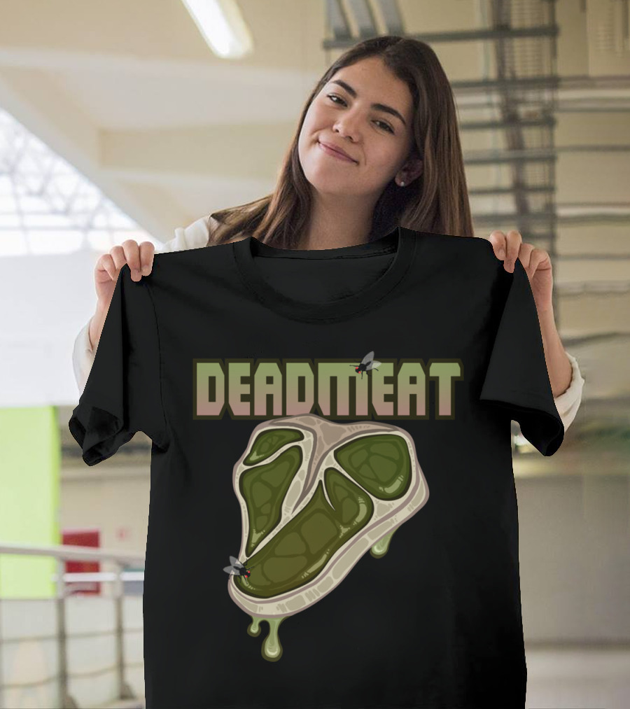 DEADMEAT Zombie Meat with Flies and Slime T-Shirt