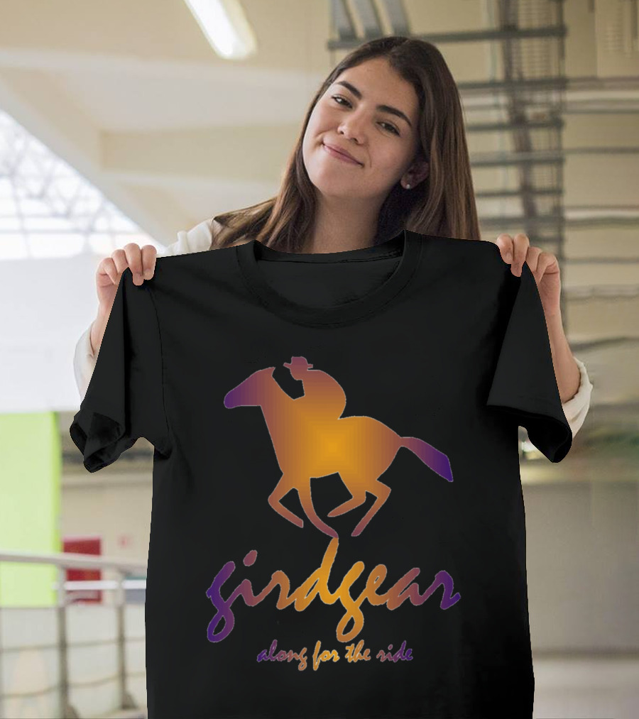 Girdgear Along for the Ride Horse and Rider Gradient Remix T-Shirt