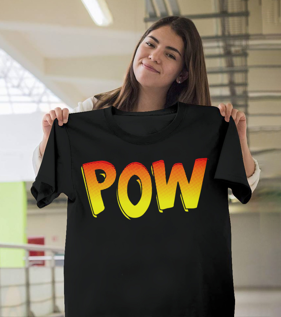 Classic Comic Book POW Text Explosion T-Shirt