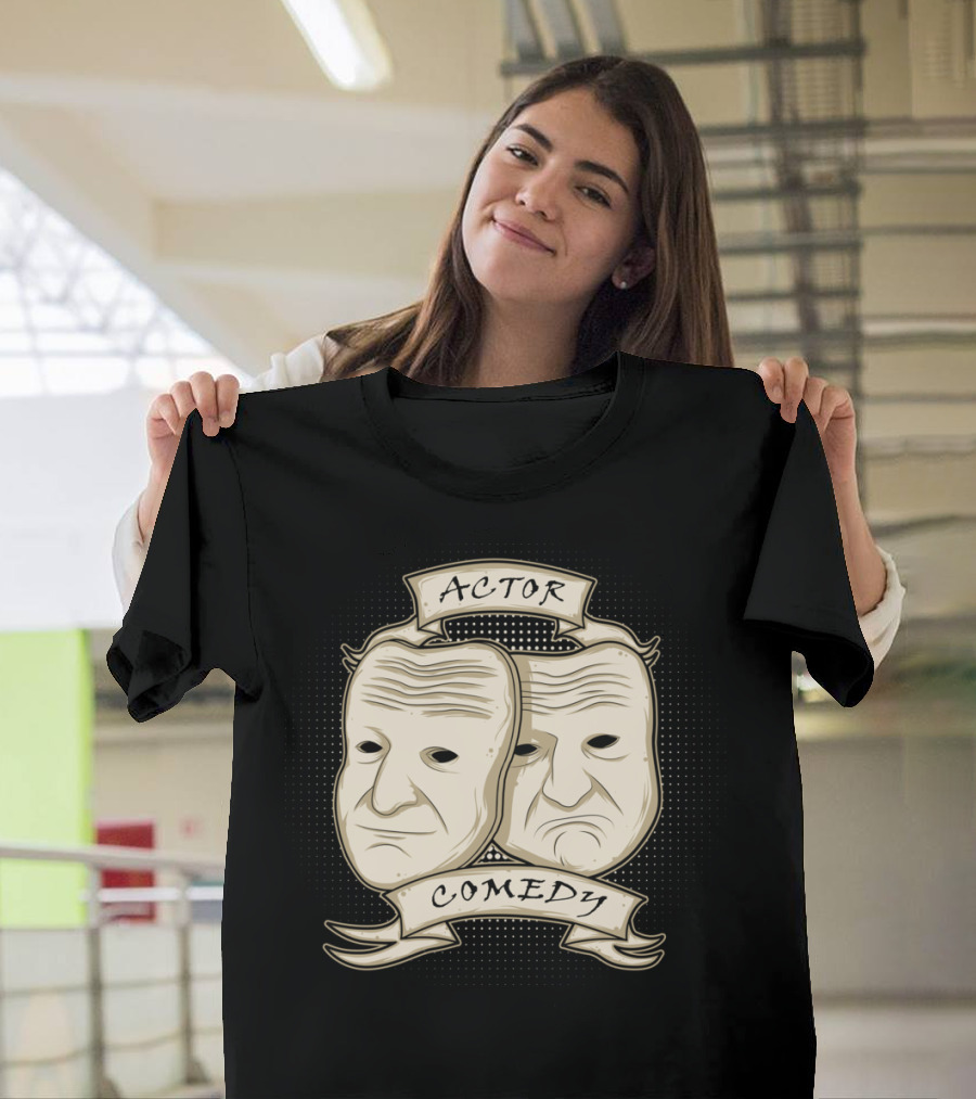 Actor Comedy Dual Theater Masks T-Shirt