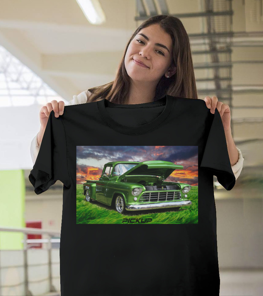 Pickup Classic Truck Vintage Green T-Shirt