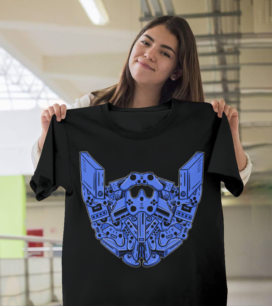 Gamer Beard PlayStation Controller T-Shirt