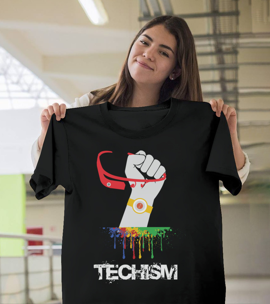 Techism Modern Style Digital Freedom Revolution T-Shirt