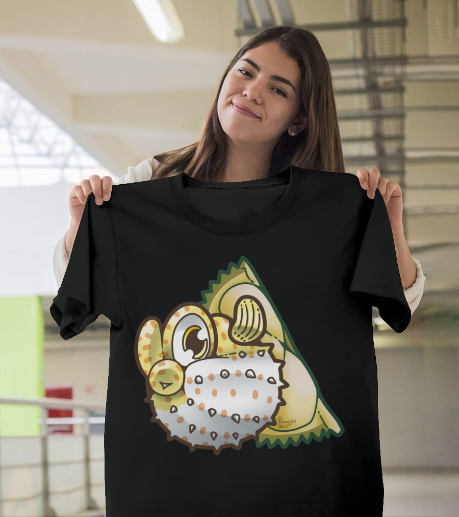Durian Pufferfish Cartoon Style Fusion T-Shirt