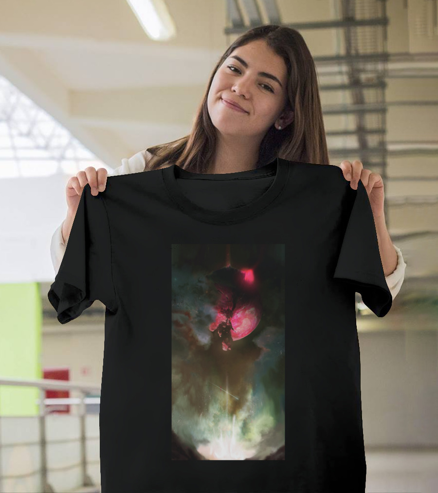 The Third Impact Neon Genesis Evangelion Cosmic Apocalypse Anime Scene T-Shirt