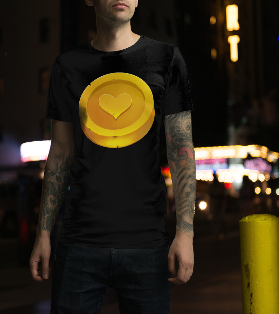 Golden Heart Coin Enchantment T-Shirt