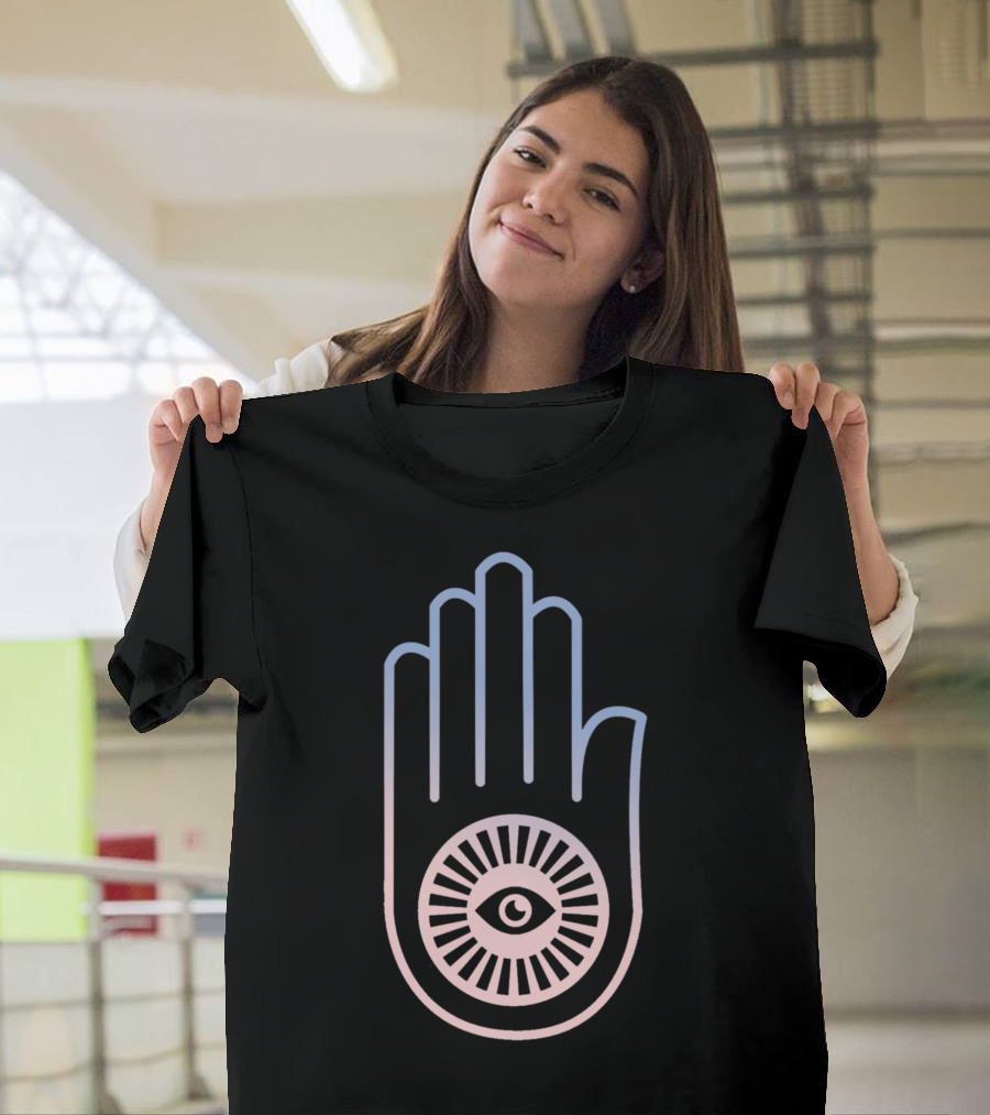 Ahimsa Hamsa Hand with Eye T-Shirt