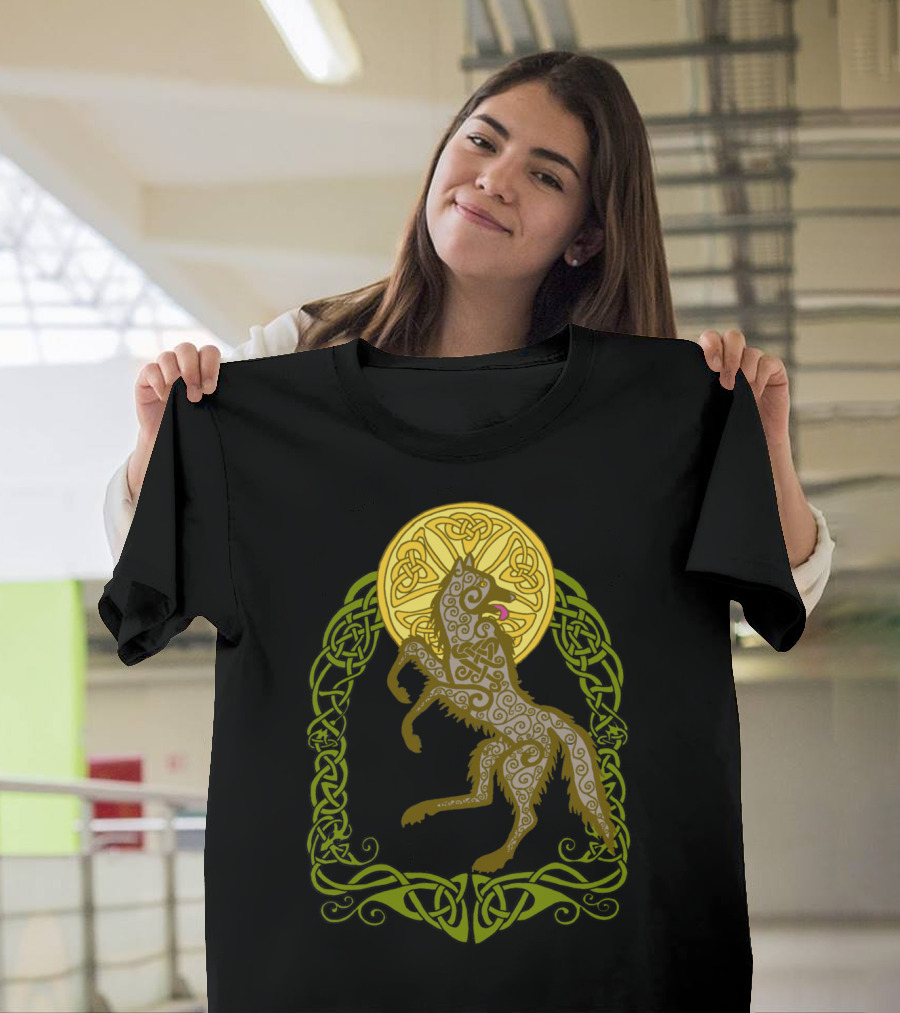 Dance For The Celtic Moon Wolf T-Shirt